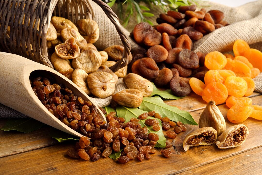 dried fruits to increase efficiency